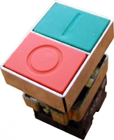 Кнопка пуск-стоп двойная XB2-BL8425 красн-зеленая