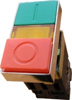 Кнопка пуск-стоп двойная XB2-BW8375 красн-зеленая с подсветкой