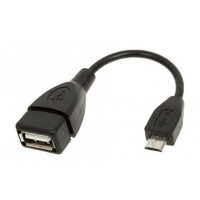 Шнур гн.USB - шт.микро USB OTG (длина 10см)