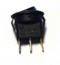 Выключатель круглый 3pin c подсв.желтый