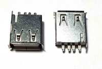 Гнездо USB-A-1J на плату прямой (вертикальный)