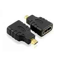 Переходник гн.HDMI - шт.микро HDMI прямой