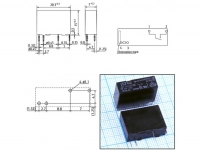 Реле F3AA012E-12VDC  1х3A  4pin