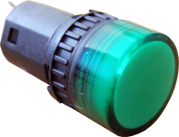 Индикатор светодиодный AD16-16DS АC/DC 24В зеленый