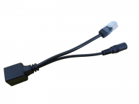 Переходник шт.8p8c,гн.питания 2,1мм - гн.8p8c (RJ-45)