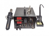 Паяльная станция HandsKit 852D+ (фен компрессорный, паяльник, 2 дисплея)