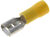 Наконечник гн.6,3мм желт.полуизолированное