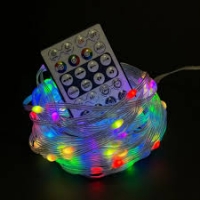 Светодиодная RGB гирлянда 50LED пульт ДУ