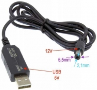 Преобразователь DC-DC 2A Uвх 5V, Uвых 12V (шнур USB, шт.2,1)