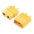 Разъем штекер-гнездо XT60 желтый Разъем штекер-гнездо XT60 желтый